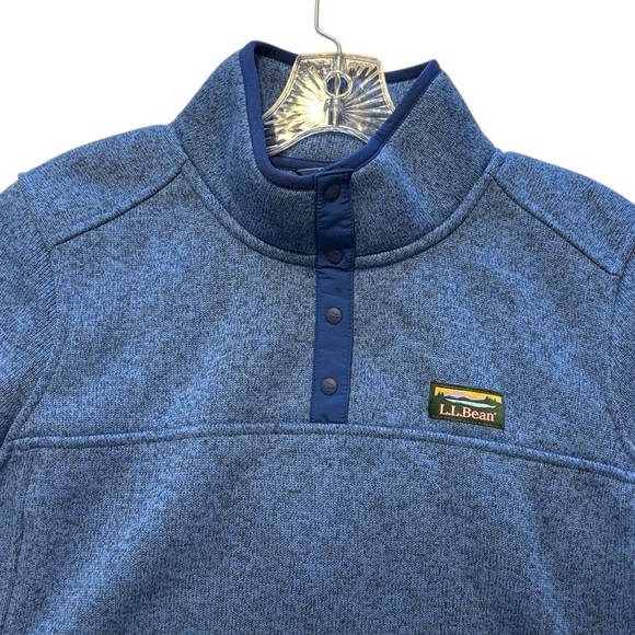 L.L. Bean Sweater Fleece Pullover Blue XL Camping Hiking Gorpcore Outdoors Trail - Picture 3 of 7